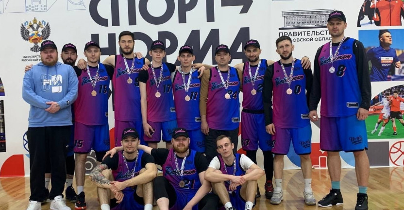 Баскетбольная команда «Тамбовстат» стала призером чемпионата Тамбовской области по баскетболу